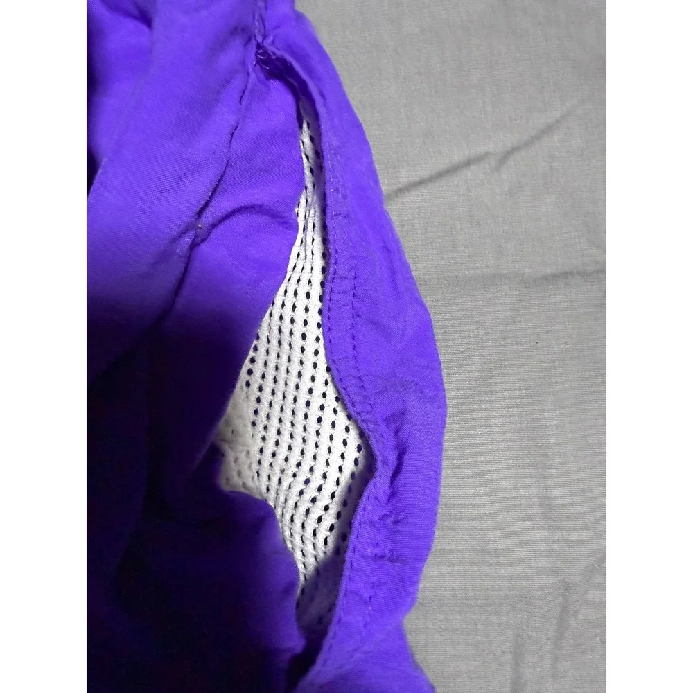 Speedo Swim Shorts Men Large Purple Good Nylon Mesh Liner Elastic Waist Pockets